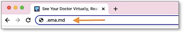 A screenshot of a web browser with the URL 'qcd.ema.md' entered into the address bar.